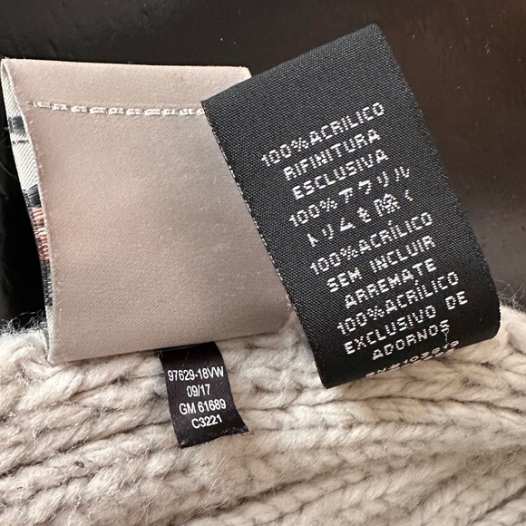 Harley-Davidson Knit Scarf Hat OS Oatmeal Cream Cable Women’s - Picture 8 of 15